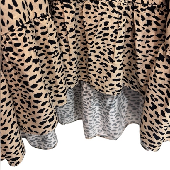 Avenue Leopard Stance High Low Tunic Blouse Plus Size 30/32 - Picture 5 of 7